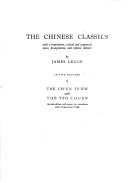 The Ch'un ts'ew with the Tso chuen 封面