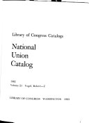 National Union Catalog, 1982 封面
