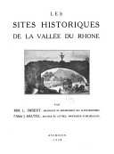 Les sites historiques de la vallée du Rhone 封面