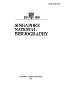 Singapore National Bibliography 封面