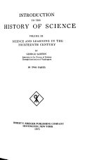 Introduction to the History of Science: Science and learning in the fourteenth century. 2. v 封面