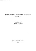 A Concordance to Lü Shih Chʻun Chʻiu 封面