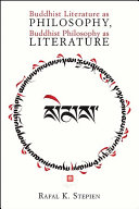 Buddhist Literature as Philosophy, Buddhist Philosophy as Literature 封面