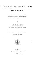 The Cities and Towns of China 封面