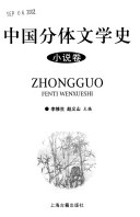 中国分体文学史: 小说卷 封面