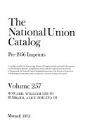 The National Union Catalog, Pre-1956 Imprints 封面
