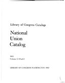 National Union Catalog, 1981 封面