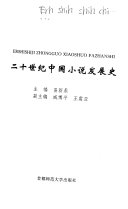 二十世纪中国小说发展史 封面