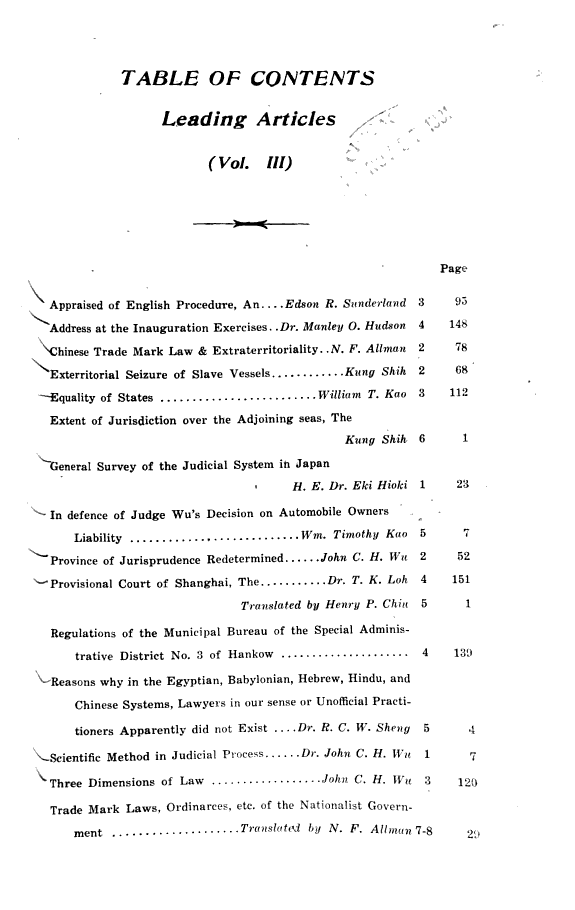 China Law Review 封面