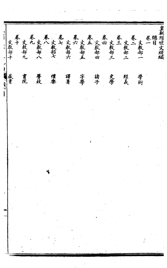 皇朝經世文統編 封面