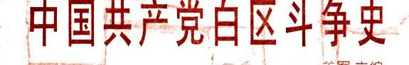 中国共产党白区斗争史 封面