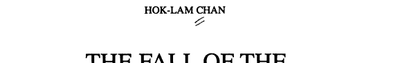 The Fall of the Jurchen Chin 封面