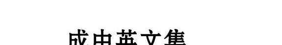 成中英文集 封面