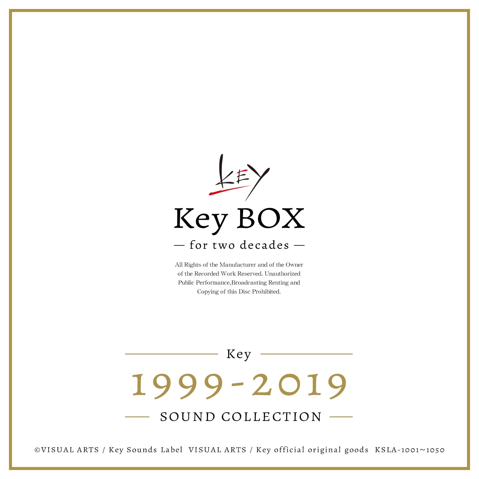 Key BOX -for two decades- 封面