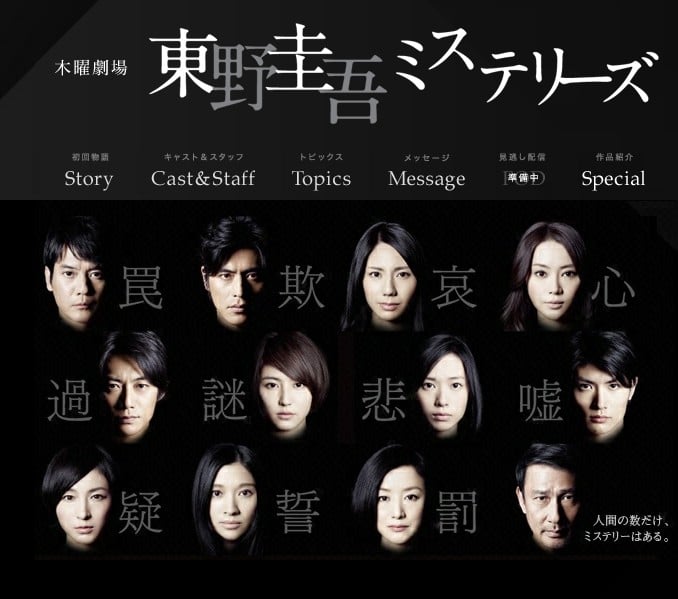 东野圭吾 悬疑故事 封面