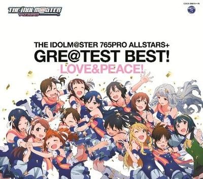 THE IDOLM@STER 765PRO ALLSTARS+GRE@TEST BEST! -LOVE&PEACE! - 封面
