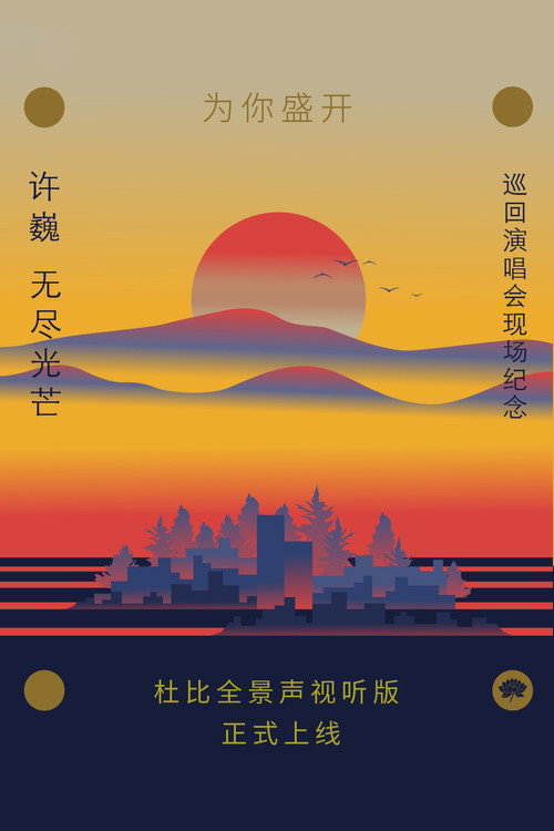 为你盛开——许巍《无尽光芒》巡回演唱会现场纪念( 杜比全景声视听版) 封面