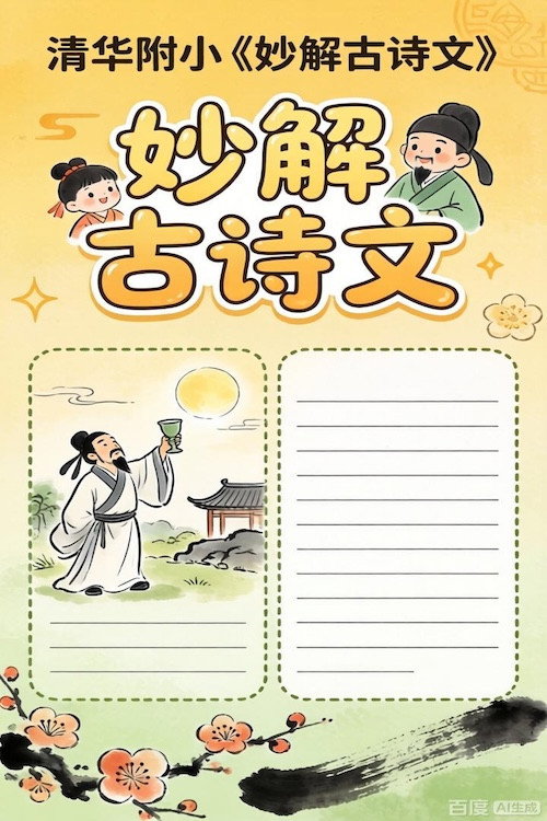 清华附小《妙解古诗文》 封面