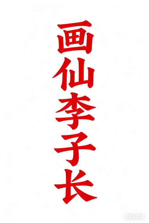 画仙李子长 封面