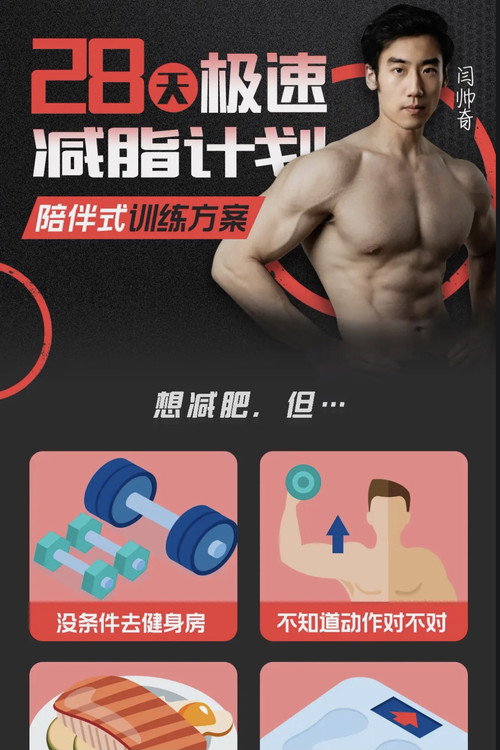 闫帅奇：28天极速减脂计划 封面